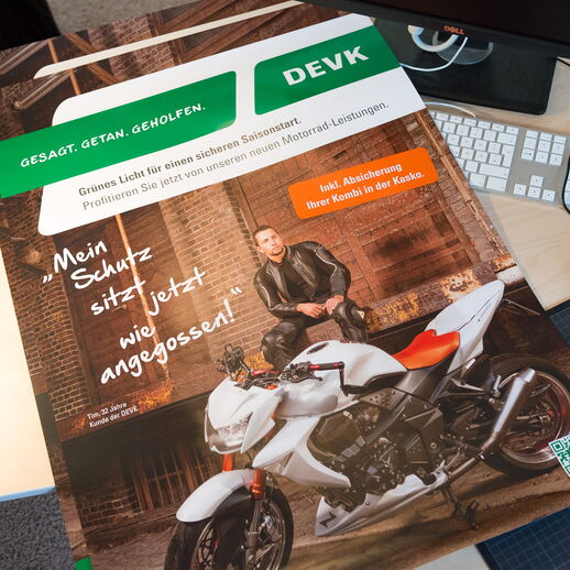 Werbefotografie für ein Plakat der DEVK Versicherung