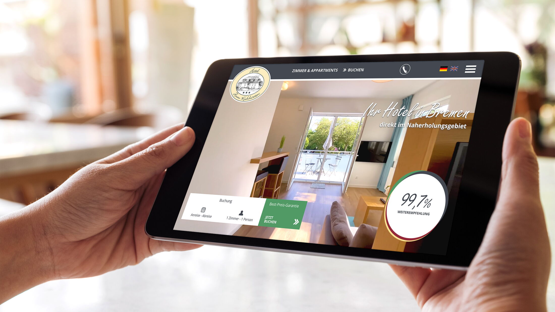 Programmierung einer Contao Website für ein Bremer Hotel